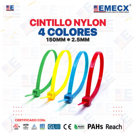 Cintillo 4 Colores 150mmx2.5mm