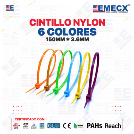 Cintillo 6 Colores 150mmx3.6mm