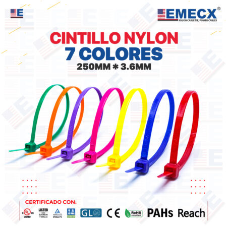 Cintillo 7 Colores 250mm X 3.6mm