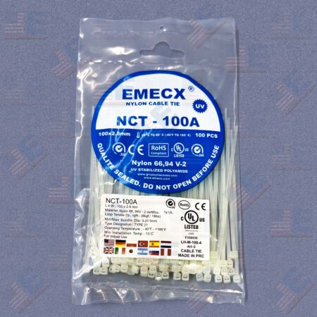 Cintillo Blanco 100mm x 2.5mm