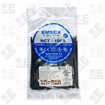 Cintillo Negro 100mm x 2.5mm