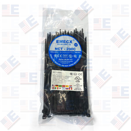 Cintillo Negro 200mm x 4.8mm