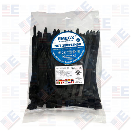 Cintillo Negro 250mm x 12mm