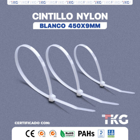 Correa Plástica 450X9mm Blanco